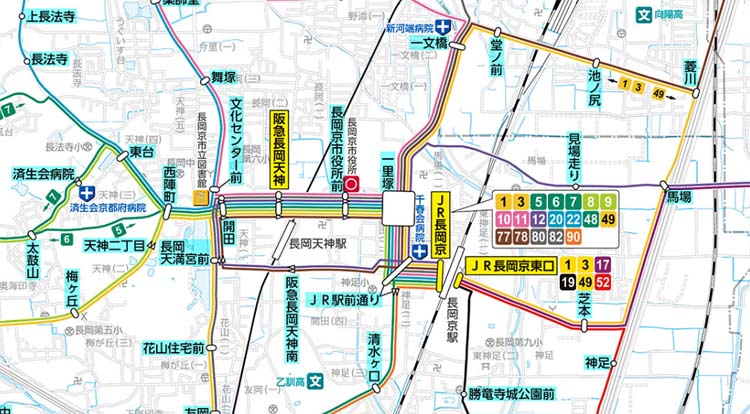 阪急バス路線図